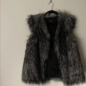 Faux fur vest